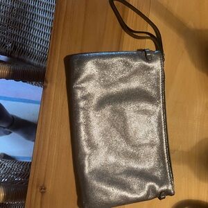 Chic Silver Wristlet Clutch